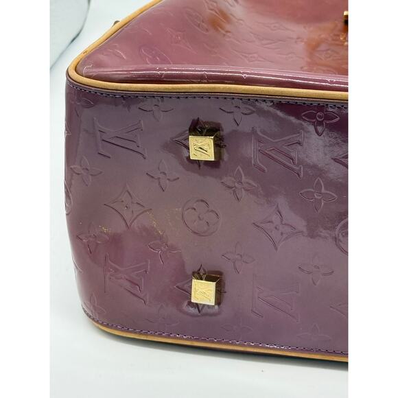 Louis Vuitton Monogram Vernis Sutton Bag*Beautiful Amethyste Large Bag - Picture 9 of 16